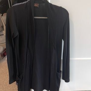 Black cardigan